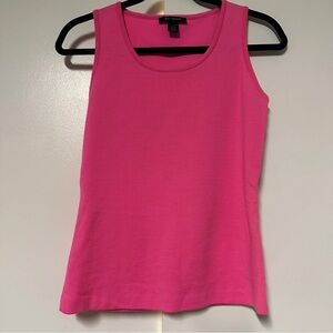 St. John Sleeveless Shell Sweater Tank Top Wool Blend Pink Size XP